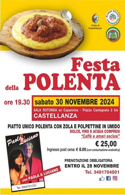 Locandina della Festa della polenta