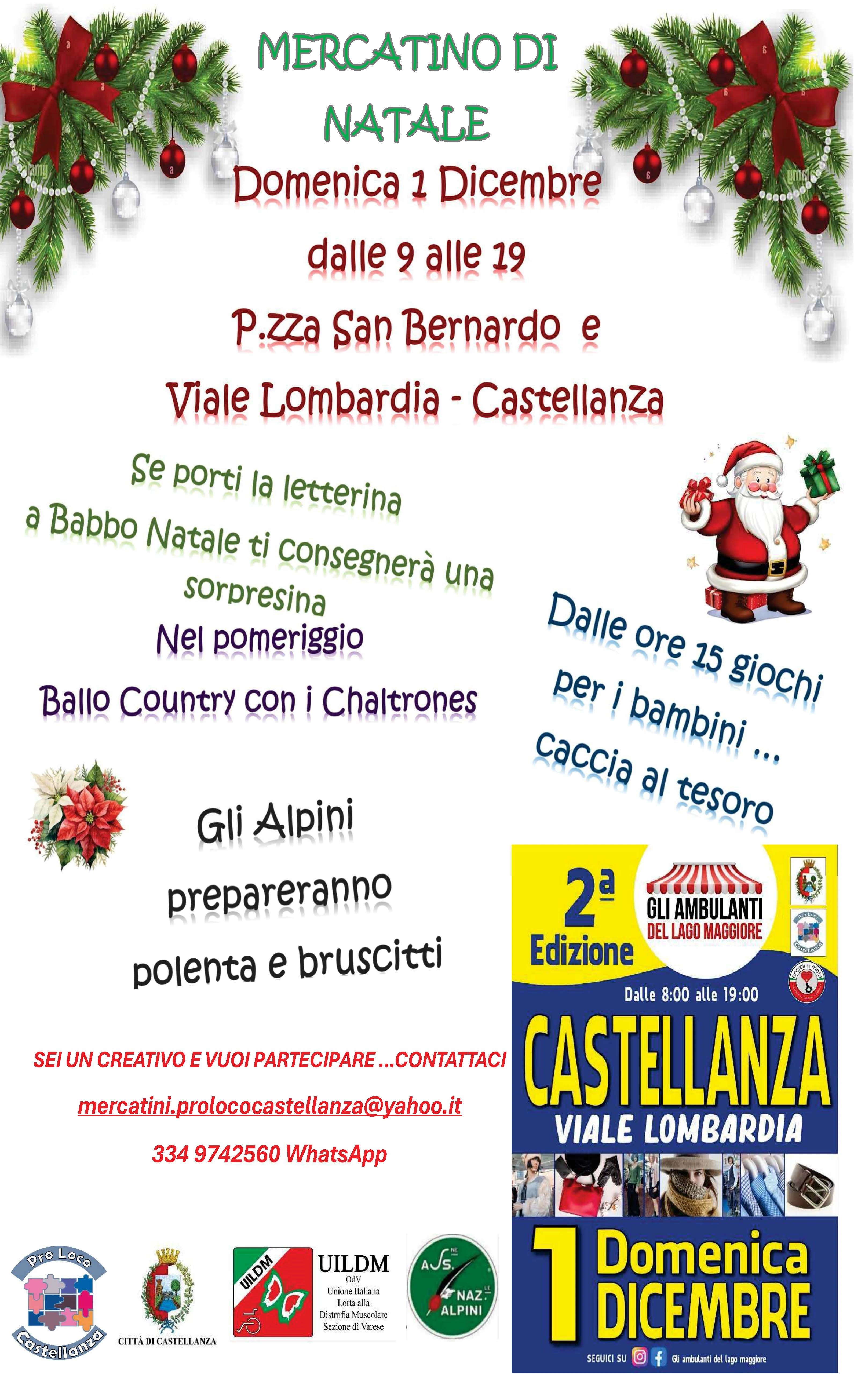 Locandina del Mercatino di Natale